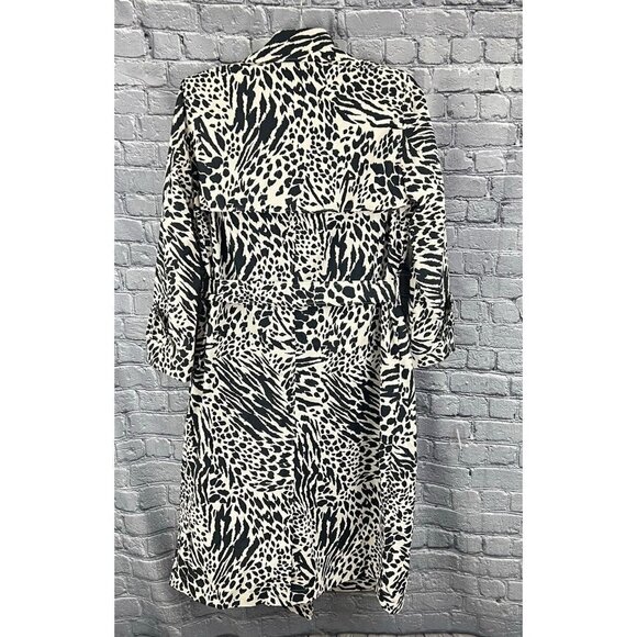 Sergio Hudson x Target Zebra Print Trench Coat Size 3X - Picture 4 of 10